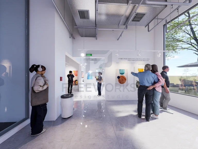 갤러리 내부 리터치