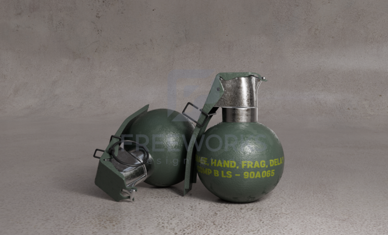 수류탄 render image 홍보용